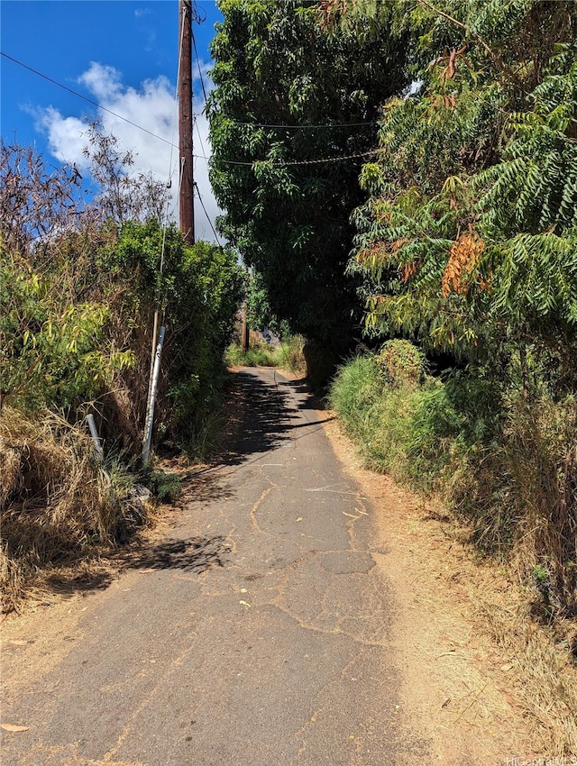view of road