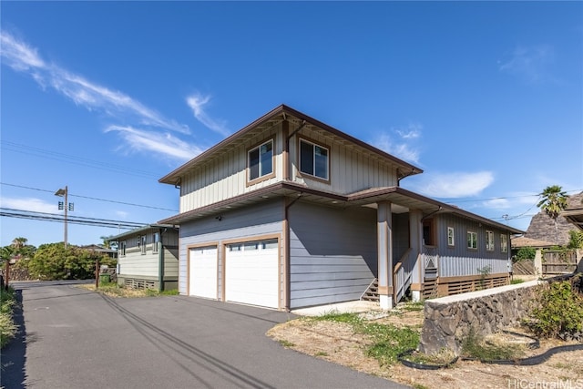 view of front of house featuring a garage