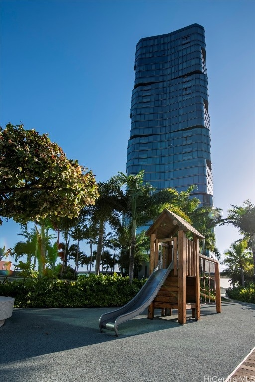 view of jungle gym