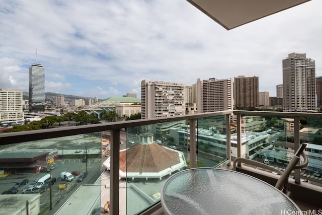 view of balcony