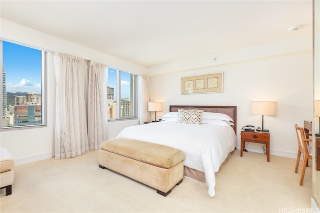 bedroom featuring carpet floors