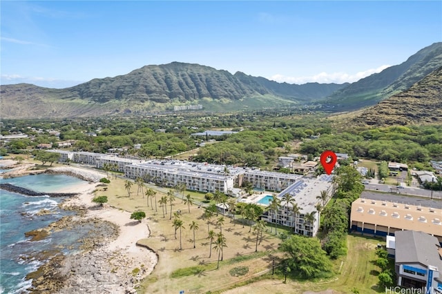 property view of mountains with a water view