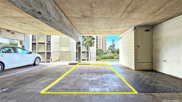 view of car parking