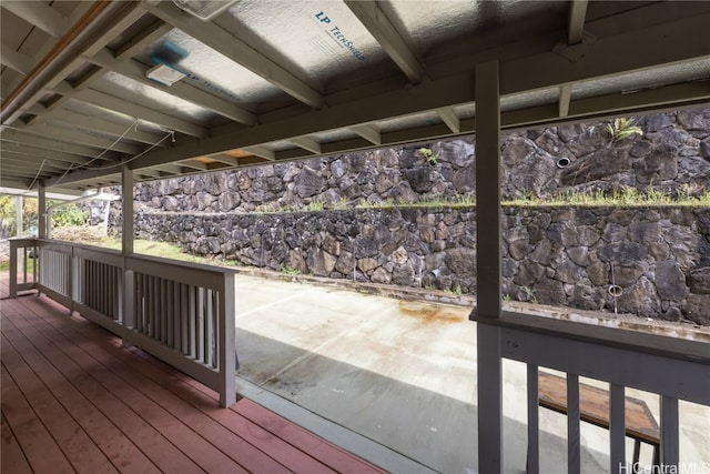 view of wooden terrace