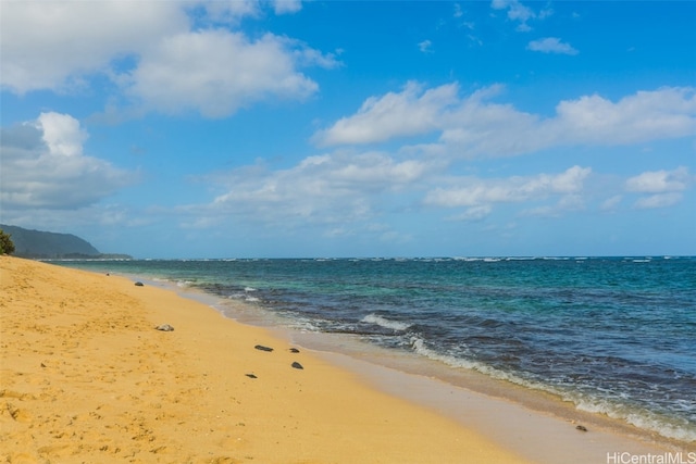 water view with a beach view