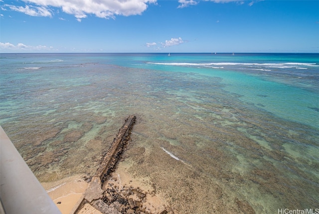 water view featuring a view of the beach