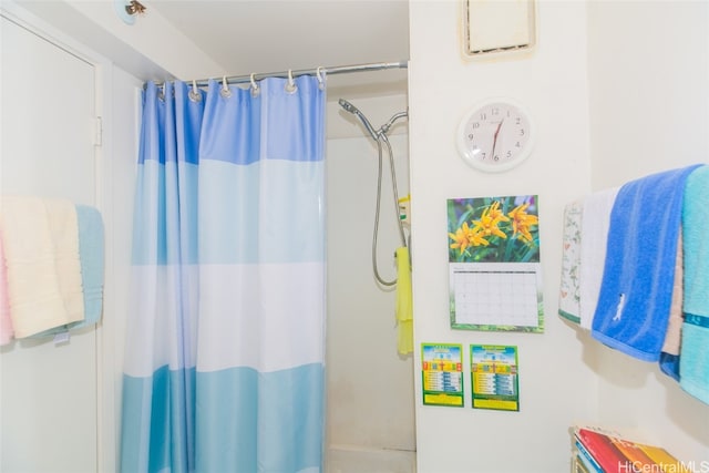 bathroom with walk in shower