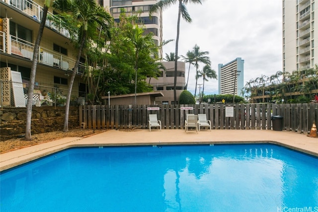 view of pool