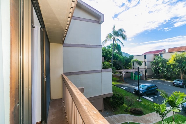 view of balcony