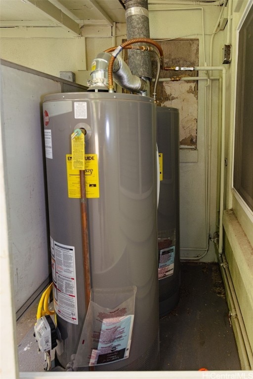 utilities featuring water heater