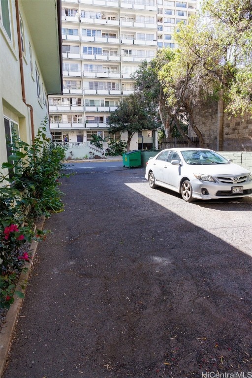 view of car parking