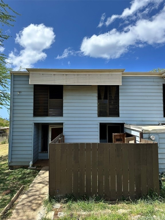 view of rear view of property