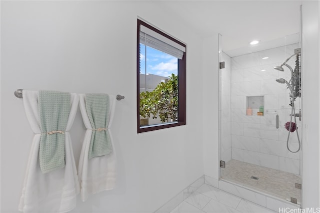 bathroom with walk in shower