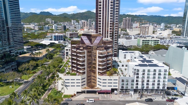 exterior space with a mountain view