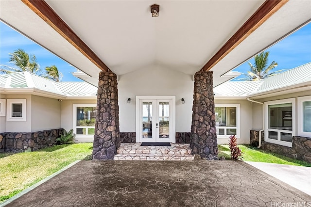 view of patio / terrace with french doors