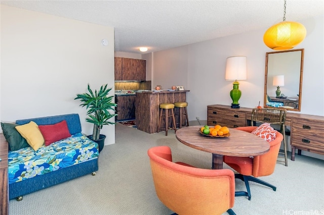 interior space featuring a textured ceiling