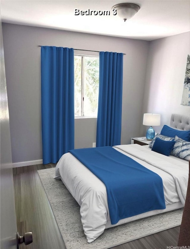 91-1021 Kuina St Unit 119, Ewa Beach, HI 96706 - bedroom featuring baseboards and wood finished floors