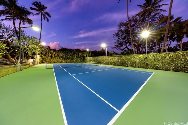 view of tennis court