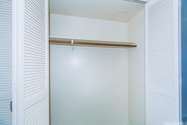 view of closet