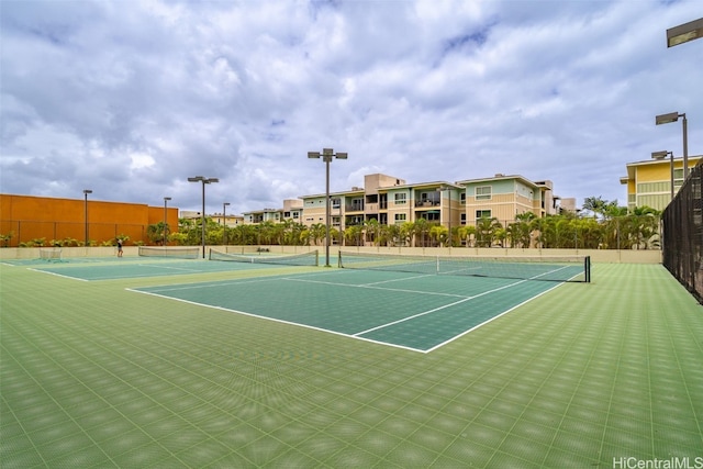 view of tennis court