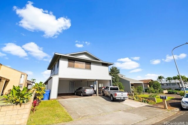 view of front of property