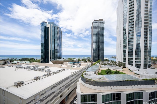 city view featuring a water view
