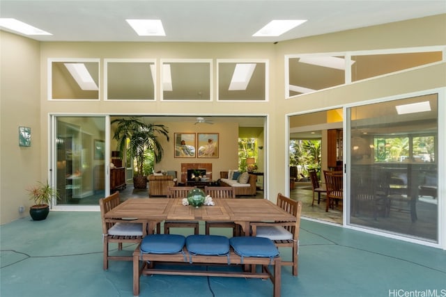 view of sunroom