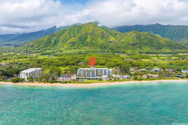 53-567 Kamehameha Hwy Unit 311, Hauula, HI 96717 - bird's eye view of a water and mountain view