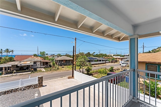 view of balcony