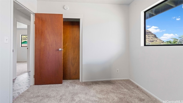 view of carpeted empty room