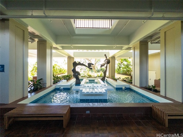 view of pool with a patio