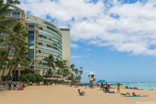 water view with a beach view