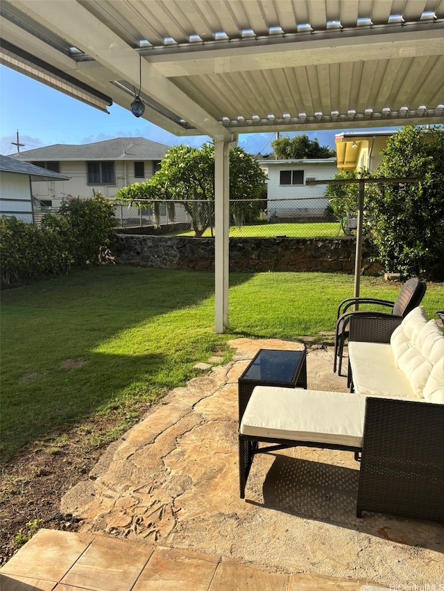 1629 Kino St Unit F, Honolulu, HI 96819 - view of patio / terrace featuring an outdoor hangout area