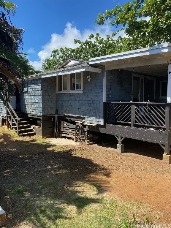 view of rear view of property