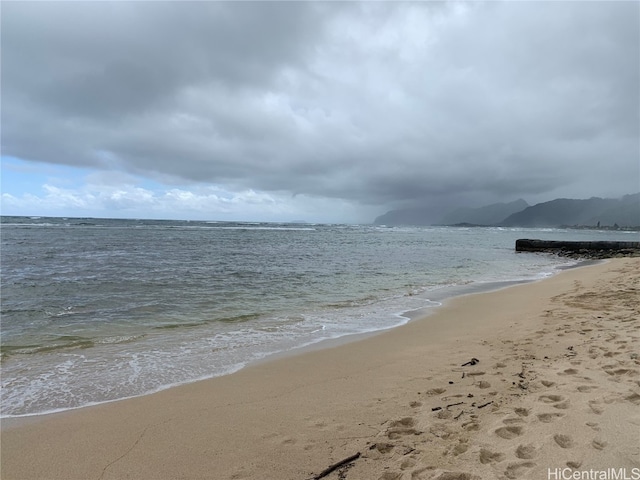 water view featuring a view of the beach