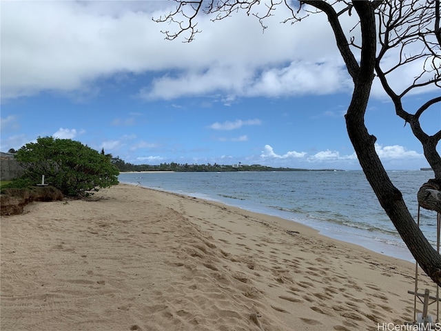 property view of water with a view of the beach