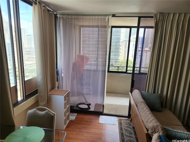 2410 Cleghorn St Unit 1504, Honolulu, HI 96815 - sitting room with wood finished floors