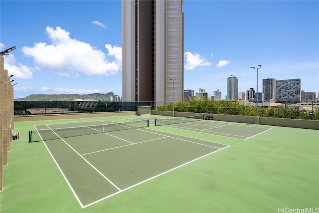 view of tennis court