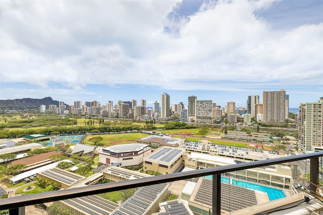 581 Kamoku St Unit 2402, Honolulu, HI 96826 - balcony featuring a view of skyline