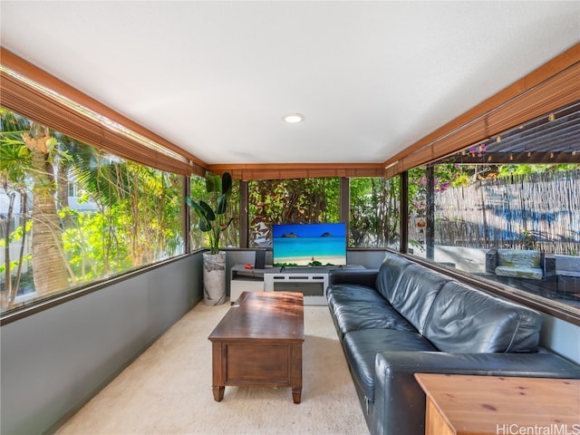 view of sunroom / solarium