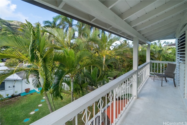 view of balcony