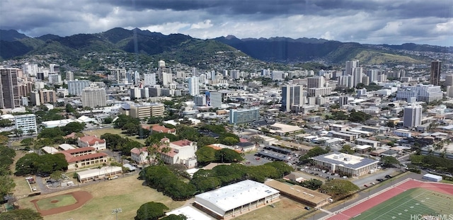 view of city featuring a mountain view