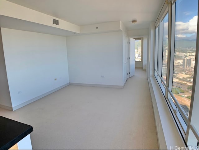 view of carpeted empty room