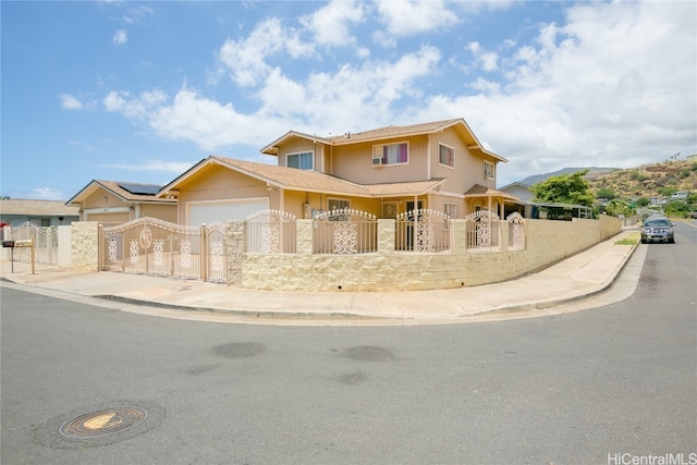 view of front of house featuring a garage