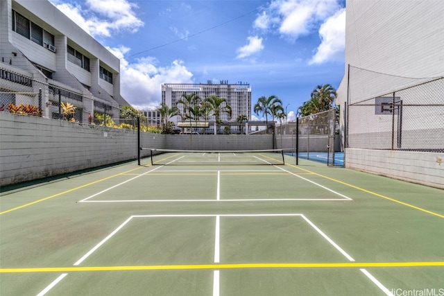 view of tennis court