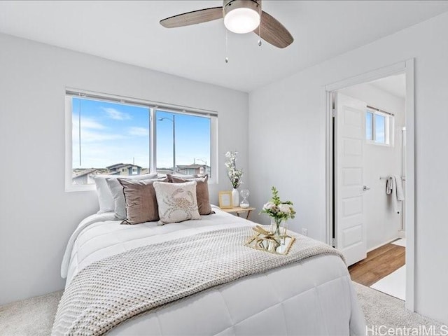 91-3525 Kauluakoko St Unit 2207, Ewa Beach, HI 96706 - bedroom with carpet floors and a ceiling fan