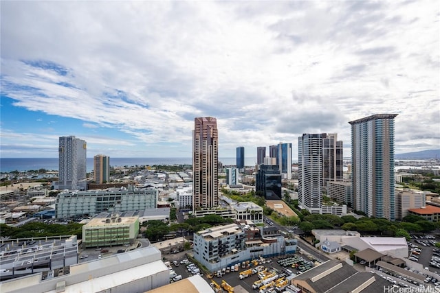 city view featuring a water view