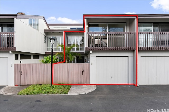 view of property with a balcony