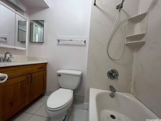 1925 Kalakaua Ave Unit 1206, Honolulu, HI 96815 - bathroom featuring tile patterned floors, vanity, and shower / washtub combination