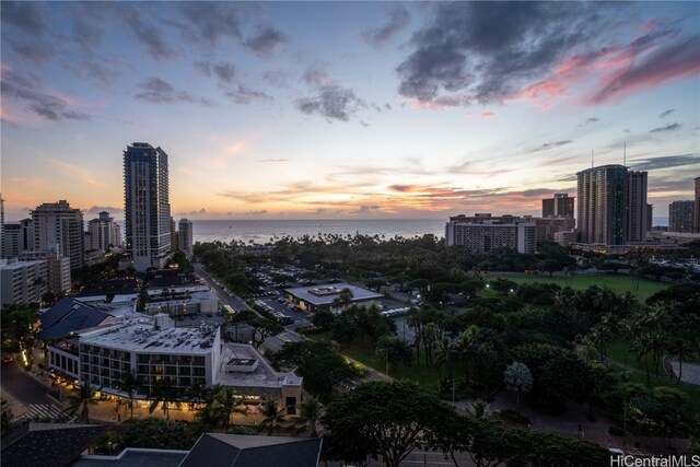 city view featuring a water view